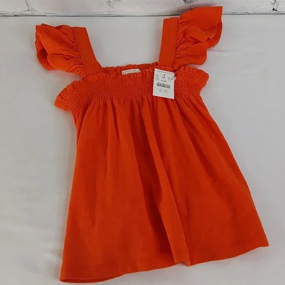 CREWCUTS RUFFLE SLEEVE TOP - Picture 13 of 13